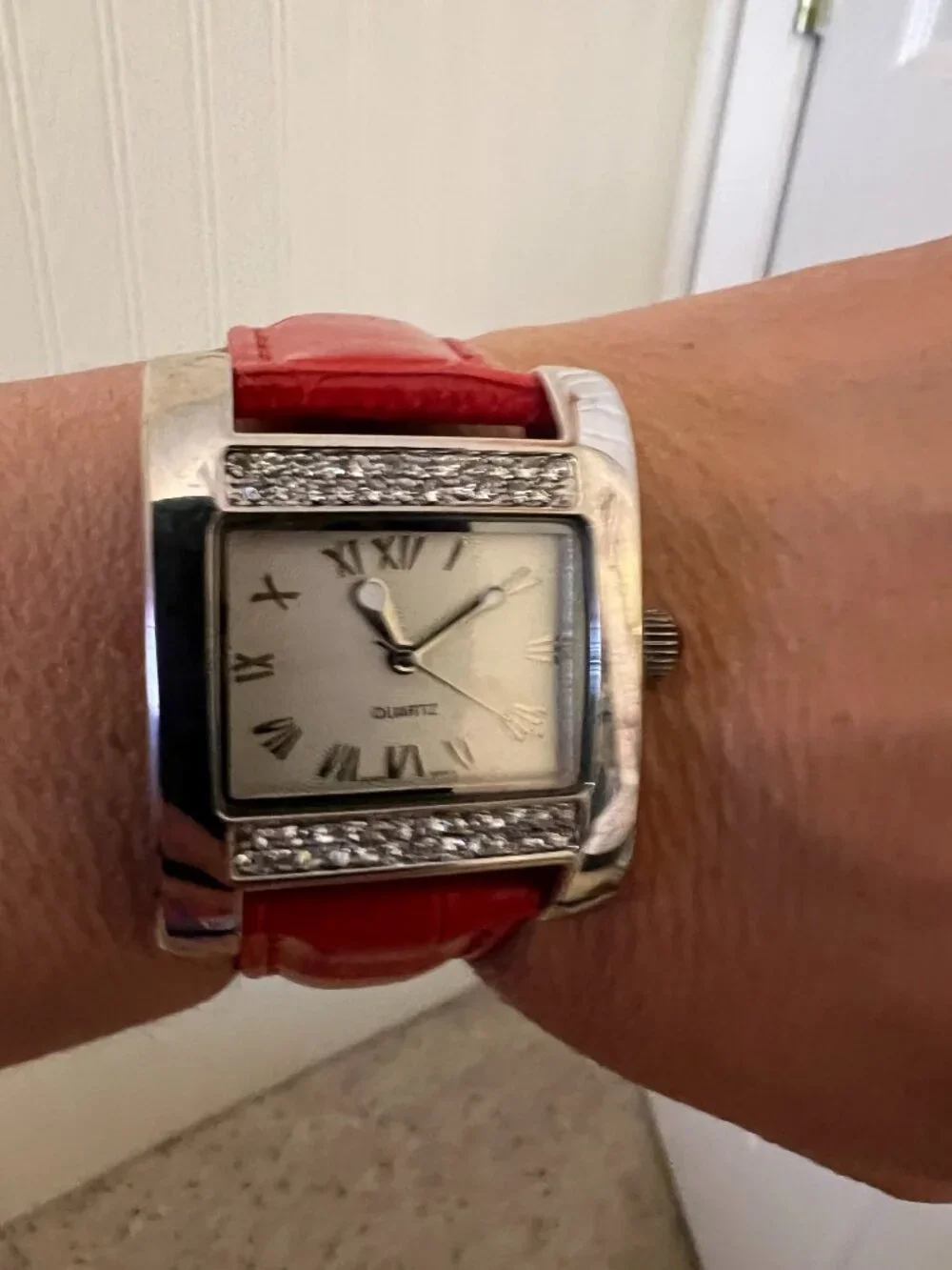 Watch – Rectangular Face, New Battery & Band